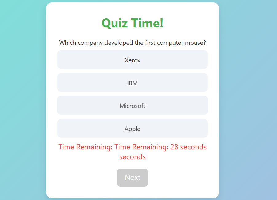 Quiz App